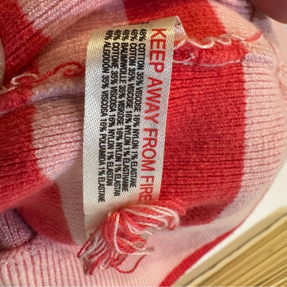 Anthropologie x Daily Practice Striped Sweater Shorts Pink Size 2X - Picture 11 of 13